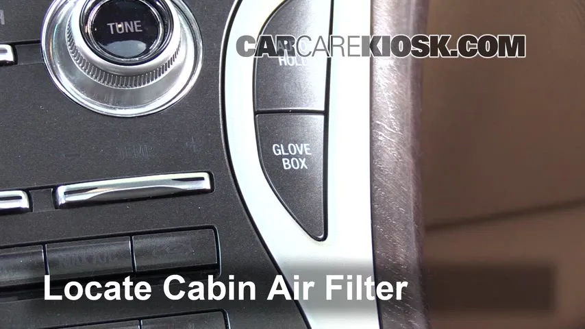 2016 Lincoln MKX Reserve 2.7L V6 Turbo Filtro de aire (interior)